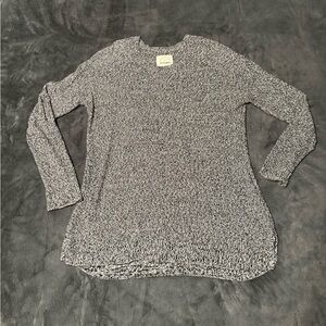 Black & White Heathered Knit Sweater from Cotton On - Medium